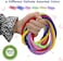 Olugu Sensory Chew Necklace for Boys and Girls, 6 Pack Stretch Chewing Necklaces for Kids with Autism ADHD SPD, Oral Motor Aids Chew Toys Reduce Fidgeting for Kids Chewer (6