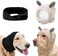 Yolent Quiet Ears for Dogs Anxiety Barking Dog Ear Covers Muffs Snood for Noise 2PCS Dog Ear Hearing Earmuffs Fireworks Protection Anti Anxiety Dog Hat for Medium to Large Dogs (WhiteBlack