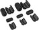 Konohan 20 Pieces Ferrite Bead Clip on Ferrite Core Noise Suppressor Rings RFI EMI Noise Filter Cable Clip for USB Video Data Cable, 0.11/0.19/0.27/0.35/0.51 Inch Inner Diameter, Black