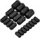 Konohan 20 Pieces Ferrite Bead Clip on Ferrite Core Noise Suppressor Rings RFI EMI Noise Filter Cable Clip for USB Video Data Cable, 0.11/0.19/0.27/0.35/0.51 Inch Inner Diameter, Black