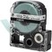 شريط لاصق من البوليستر LABELWORKS Epson 218BCPX PET (أسود على شفاف) - 3/4 بوصة (عرض 18 مم، طول 30 قدمًا)