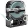 شريط لاصق من البوليستر LABELWORKS Epson 218BCPX PET (أسود على شفاف) - 3/4 بوصة (عرض 18 مم، طول 30 قدمًا)