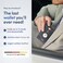 محفظة ترافاندو إيرتاغ* للرجال، مزودة بمشبك نقود وحامل بطاقات، وتقنية حجب RFID، قابلة للطي، هدية مثالية للرجال، لون كربوني