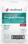 Dealmed Non-Fenestrated Sheets &ndash; 50 Count 3-Ply Poly-Lined Drape Sheets, Blue Material, Perfect for Hospitals, Medical Facilities, and Physicians&rsquo; Offices, 18" x 26