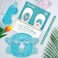 ZN&Ouml;CUET&Ouml;D Cooling Ice Face Eye Mask for Reducing Puffiness, Bags Under Eyes,Sinus,Redness,Pain Relief,Dark Circles, Migraine,Hot/Cold Pack with Soft Plush Backing (Blue(1* Eye Mask1*Face Mask