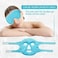 ZN&Ouml;CUET&Ouml;D Cooling Ice Face Eye Mask for Reducing Puffiness, Bags Under Eyes,Sinus,Redness,Pain Relief,Dark Circles, Migraine,Hot/Cold Pack with Soft Plush Backing (Blue(1* Eye Mask1*Face Mask