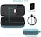 حقيبة سفر صلبة من BOVKE لسماعة Bose SoundLink Flex Bluetooth المحمولة، جيب شبكي إضافي لسماعات Bluetooth وشاحن Bose وكابلات الشحن، لون أزرق حجري