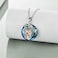YFN Horse Pendant Necklace Jewelry 925 Sterling Silver Girls Embrace Horse Gift For Women Girls (Horse with Girl Necklace, Crystal, Cubic Zirconia