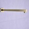 TRUSTMI Square Shower Arm with Flange in Brushed Brass 16 Inch Wall Mounted Rainfall Shower Head Extension Arm, Stainless Steel, Brushed Gold