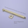 TRUSTMI Square Shower Arm with Flange in Brushed Brass 16 Inch Wall Mounted Rainfall Shower Head Extension Arm, Stainless Steel, Brushed Gold
