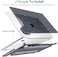 غطاء DONGKE متوافق مع MacBook Pro مقاس 14 بوصة (موديلات 2024، 2023، 2021) من طراز M4 (A3112، A3401، A3185، M3، A2918، A2992، M2، A2779، M1، A2442) Pro Max المزود ببصمة Touch ID، غطاء بلاستيكي صلب مع غ