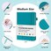 JUBTIC Hardcover Password Book and Organizer with Alphabetical Tabs (Medium, Turquoise