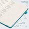 JUBTIC Hardcover Password Book and Organizer with Alphabetical Tabs (Medium, Turquoise