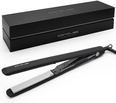 Corioliss C3 Hair Straightener for Women Professional Titanium Plates Flat Iron (Black Chrome Soft Touch