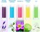 KILOSTEP Toilet Gel, 60 Count Toilet Bowl Gel Stamp 5 Kinds Of Scent Toilet Cleaner Gel Stamp Kit Air Freshener