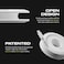 Fuse Side Winder Mini and Max Headphone, Earbud and Charging Cable Winder and Organizer Perfect for Wrapping Earbuds and Cords for Travel and Organization 2-Pack (White, Mini (2-Pack