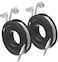Fuse Side Winder Mini and Max Headphone, Earbud and Charging Cable Winder and Organizer Perfect for Wrapping Earbuds and Cords for Travel and Organization 2-Pack (Black, Mini