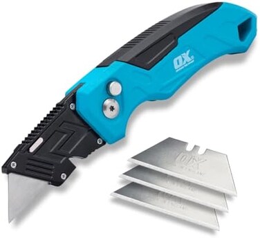 سكين OX Tools Pro القابل للطي ذو النصل الثابت شديد التحمل
