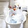 wochel Clip Mount for Eufy Baby Monitor Camera, Flexible Gooseneck Baby Monitor Holder for Crib Without Tools or Wall Damage - White