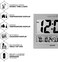 SHARP Atomic Clock - Atomic Accuracy - Never Needs Setting! -Silver Tech Style - Jumbo 3" Easy to Read Numbers - Indoor/Outdoor Temperature Display with Wireless Outdoor Sensor - Easy Set-Up!