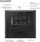 SHARP Atomic Clock - Atomic Accuracy - Never Needs Setting! -Silver Tech Style - Jumbo 3" Easy to Read Numbers - Indoor/Outdoor Temperature Display with Wireless Outdoor Sensor - Easy Set-Up!