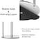 niffgaff Premium Paper Towel Holder For Kitchen Organize, Stainless Steel, One-Handed Operation Countertop Roll Dispenser with Weighted Base, Silver