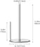 niffgaff Premium Paper Towel Holder For Kitchen Organize, Stainless Steel, One-Handed Operation Countertop Roll Dispenser with Weighted Base, Silver