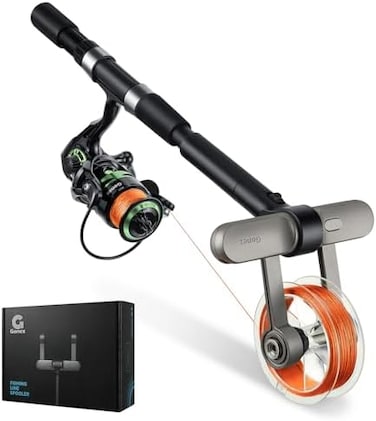 Gonex Fishing Line Spooler with Unwinding Function Installation-Free Fishing line Winder Spooler for Spinning Reel Cast Reel and Spincast Spool Spooling Station System