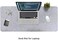 DAWNTREES Non-Slip Felt Desk Pad, 40''x16'' Extra Large Mouse Pad, Keyboard Pad, 100X40cm Desk Mat Protector, Light Grey
