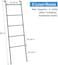 OYEAL Blanket Ladder Towel Ladder for Bathroom Blanket Rack for Living Room Bathroom Laundry Room Black