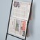 OYEAL Blanket Ladder Towel Ladder for Bathroom Blanket Rack for Living Room Bathroom Laundry Room Black