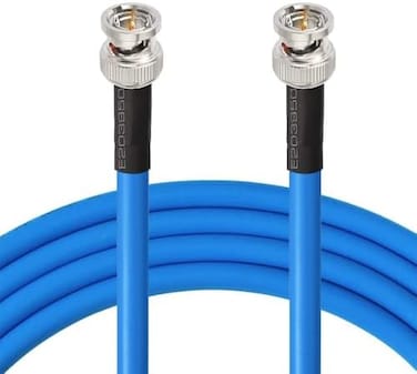 كابل Superbat BNC SDI بطول 6 أقدام، يدعم 3G/6G/12G (كابل Belden 1694A75 أوم Mini BNC ذكر يدعم HD-SDI/3G-SDI/4K/8K، كابل فيديو SDI عالي الدقة (قطعة واحدة)