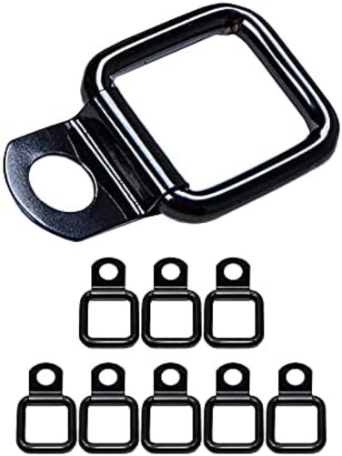GPCA - Tie-Down D Ring Set, Easy-to-Install Truck Tie Downs, Heavy-Duty Jeep Wrangler Accessories, Ford Bronco Accessories for 2DR/4DR, Sport, Sahara, Rubicon and Ford Bronco Models, Patented, 8 Packs