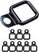 GPCA - Tie-Down D Ring Set, Easy-to-Install Truck Tie Downs, Heavy-Duty Jeep Wrangler Accessories, Ford Bronco Accessories for 2DR/4DR, Sport, Sahara, Rubicon and Ford Bronco Models, Patented, 8 Packs
