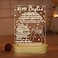 مصباح Lightzz to My Bestie Gifts، مصباح ثلاثي الأبعاد بتصميم وهمي، مصباح ليلي "أحبك يا صديقي" لأفضل صديق وأخت، للأولاد والبنات والنساء، هدية مثالية لأعياد الميلاد والعطلات، مصباح طاولة خشبي بإضاءة LED