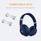 Anovvat Studio 3 Hinge Replacement Parts As Same As OEM Accessories, Durable Repair Kit Compatible with Beats by Dre Studio3 Wireless Headphones (Silver
