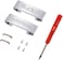 Anovvat Studio 3 Hinge Replacement Parts As Same As OEM Accessories, Durable Repair Kit Compatible with Beats by Dre Studio3 Wireless Headphones (Silver