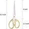 Aemoe 6.3-inch All Stainless Steel Office Scissors,Ultra Sharp Blade Shears,Sturdy Sharp Scissors for Office Home School Sewing Fabric Craft Supplies Multipurpose Scissors