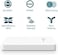 نقطة وصول لاسلكية جيجابت مثبتة في الحائط من نوع TP-Link EAP615-WallOmada Business WiFi 6 AX1800، تدعم تقنيات OFDMA وMU-MIMO وBeamforming وPoE، وتدعم الوصول السحابي إلى Omada SDN وتطبيق Omada.