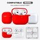 R-fun Airpods 3rd Generation Case with Automatic Secure Lock Clip, Hard Shell Full-Body Protective Airpods 3 Case 2021 for Women Men,Compatible with Apple Airpods 3rd Generation 2021,White