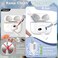 R-fun Airpods 3rd Generation Case with Automatic Secure Lock Clip, Hard Shell Full-Body Protective Airpods 3 Case 2021 for Women Men,Compatible with Apple Airpods 3rd Generation 2021,White