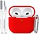 R-fun Airpods 3rd Generation Case with Automatic Secure Lock Clip, Hard Shell Full-Body Protective Airpods 3 Case 2021 for Women Men,Compatible with Apple Airpods 3rd Generation 2021,White