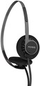 Koss KPH40 Utility On-Ear Headphones, Detachable Interchangeable Cord System, Retro Style, Ultra Lightweight Design (Stealth Black