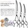 FOGOSP Dog Grooming Thinning Blending Scissor, Ergonomic Pet Grooming Thinner Blender Shears Cat Trimming Texturizing with Offset Handle (7inch, Thining