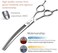 FOGOSP Dog Grooming Thinning Blending Scissor, Ergonomic Pet Grooming Thinner Blender Shears Cat Trimming Texturizing Kit with Offset Handle (7inch, Blending