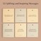 Intelligent Change Mindful Affirmation Cards, Daily Words of Encouragement Cards, Self Affirmation Inspirational Gifts, Self Care Box of Positive Affirmations with Display Stand, Deck of 52