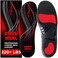 CRUVHEAL 220lbs Plantar Fasciitis High Arch Support Insoles Men Women - Orthotic Shoe Inserts - Boot Work Shoe Insole (S, Black