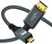 كابل Twozoh 4K Micro HDMI إلى HDMI بطول 30 سم، كابل قصير عالي السرعة من HDMI كامل إلى Micro HDMI مضفر يدعم تقنية 3D بدقة 4K/60Hz و1080p