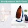 DOUBLE 2 C Iron Board Hanger Wall Mount Electric Iron Holder Iron and Ironing Board Storage Organizer Shelf with Removable Hooks for Household Bathroom Laundry Room(White