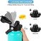 غطاء EIPOSAU الأوتوماتيكي القابل للطي لقوارير Hydro Flask ذات الفوهة العريضة، غطاء رائع ذو فوهة مناسبة لقوارير Simple Modern وTakeya وIron Flask وغيرها من العلامات التجارية، غطاء بديل مزود بقفل زر، أس